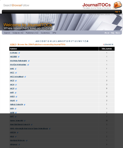 JournalTOCs